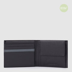Piquadro PU4518W115R - Portafoglio Uomo Con Porta Documenti Nero