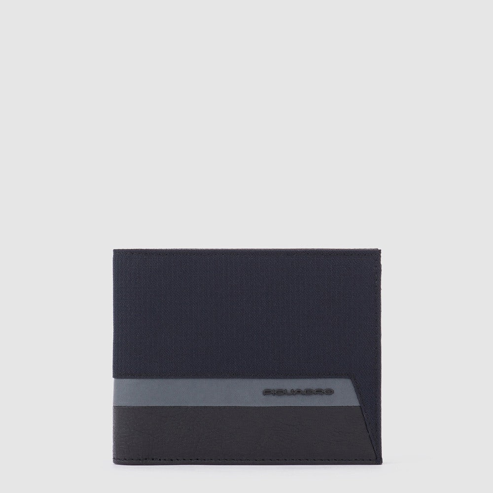 Piquadro PU4823W115R - Portafoglio Uomo Sottile Con Porta Monete Nero
