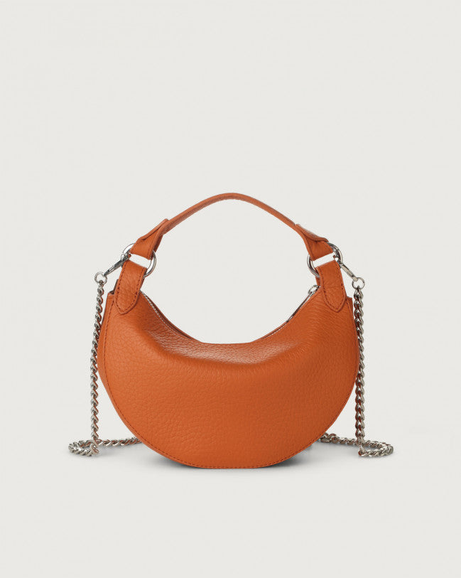 Orciani SD0179SOF-NES Mini Bag Dumpling Soft In Pelle Con Tracolla Nespola
