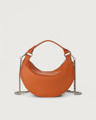 Orciani SD0179SOF-NES Mini Bag Dumpling Soft In Pelle Con Tracolla Nespola
