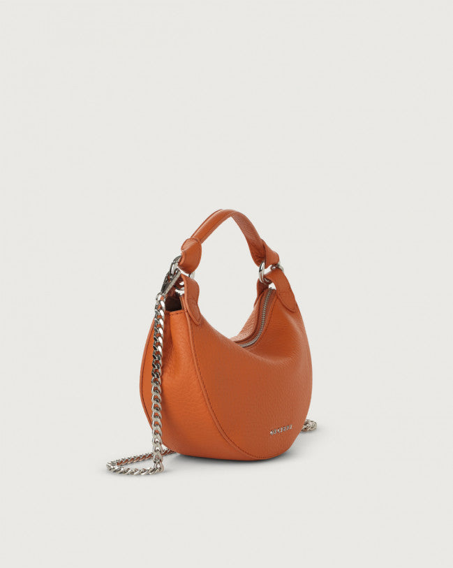 Orciani SD0179SOF-NES Mini Bag Dumpling Soft In Pelle Con Tracolla Nespola