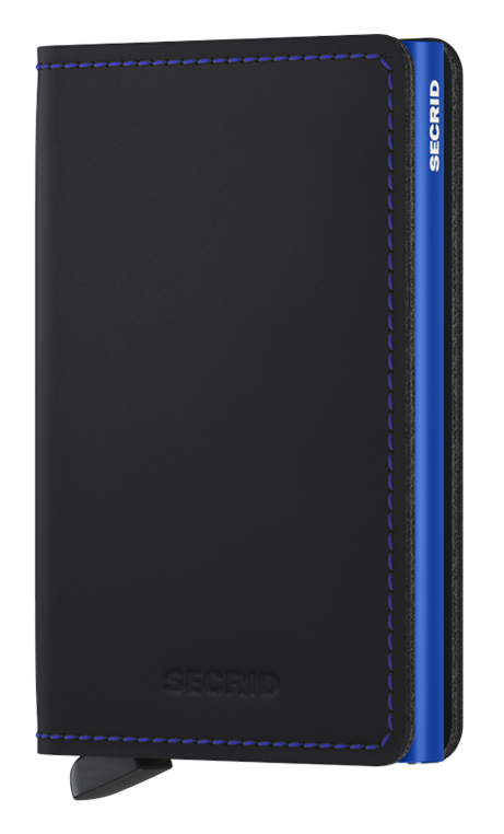 Slimwallet Matte Black & Blue