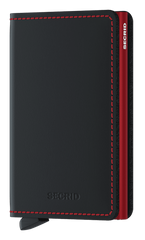 Slimwallet Matte Black & Red
