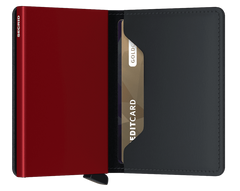 Slimwallet Matte Black & Red