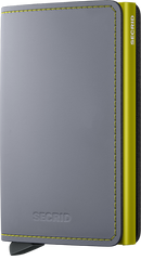 Slimwallet Matte Grey & Lime