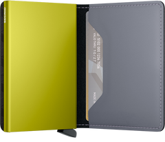 Slimwallet Matte Grey & Lime