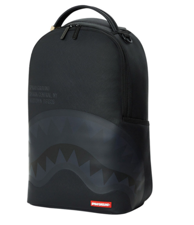 Sprayground 910B5443NSZ - SHARK CENTRAL: 2.0: BLACK ON U  BLACK DLXSV BACKPACK