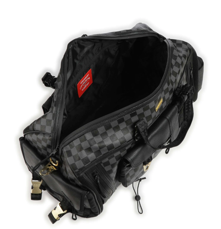 Sprayground 910D5519NSZ - SPECIAL OPS GRAY CHECKERED U  CARGO DUFFLE