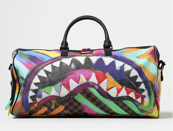 Sprayground 910D5580NSZ - SHARKS IN PAINT LARGE DUFFLE