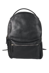 Lingua d’Oca Zaino Alex in Pelle di Vitello Martellata | Trolley-Friendly & Tasca Frontale | 30x15x42 cm